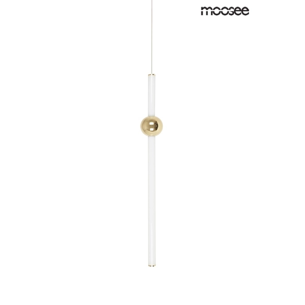 MOOSEE lampa wisząca LIBRA 60 IN  biała / złota