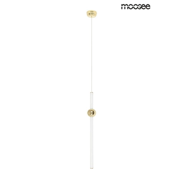 MOOSEE lampa wisząca LIBRA 60 IN  biała / złota