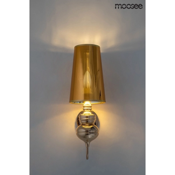 MOOSEE lampa ścienna QUEEN 15 złota