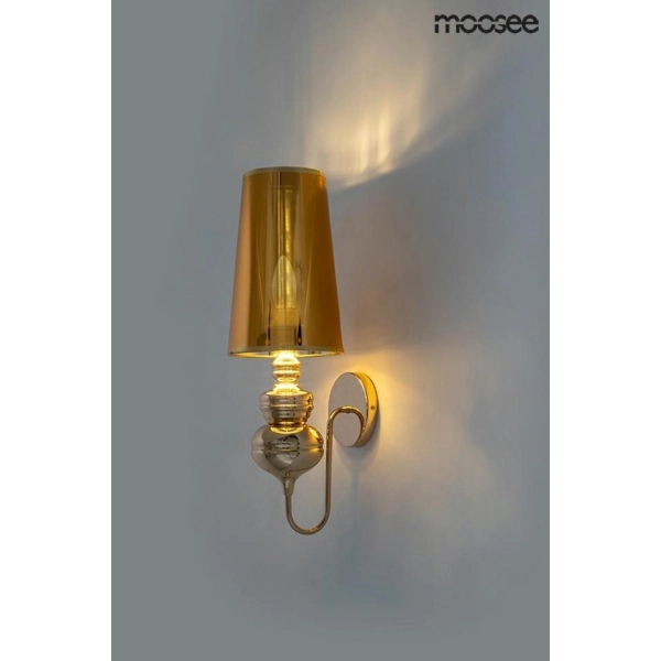 MOOSEE lampa ścienna QUEEN 15 złota