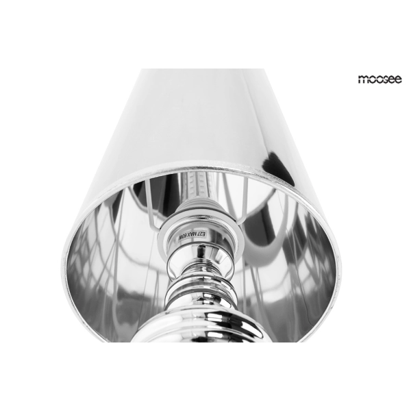 MOOSEE lampa ścienna QUEEN 15 srebrna