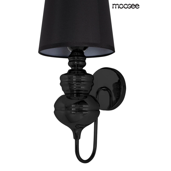 MOOSEE lampa ścienna QUEEN 20 czarna