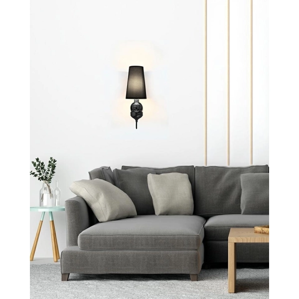 MOOSEE lampa ścienna QUEEN 20 czarna