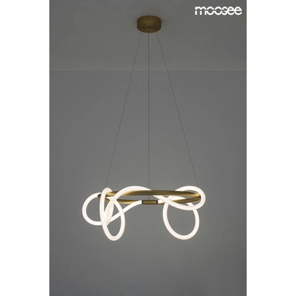 MOOSEE lampa wisząca SERPIENTE 60 złota