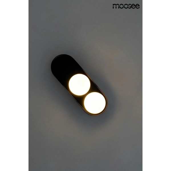 MOOSEE lampa ścienna DROPS 2 czarna