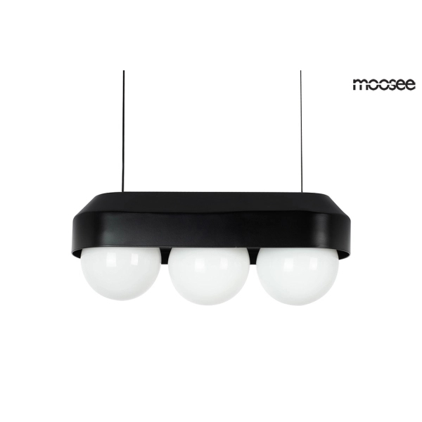 MOOSEE lampa wisząca DROPS 3 czarna