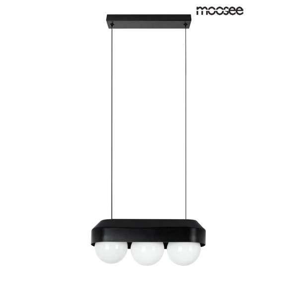 MOOSEE lampa wisząca DROPS 3 czarna