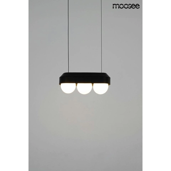 MOOSEE lampa wisząca DROPS 3 czarna