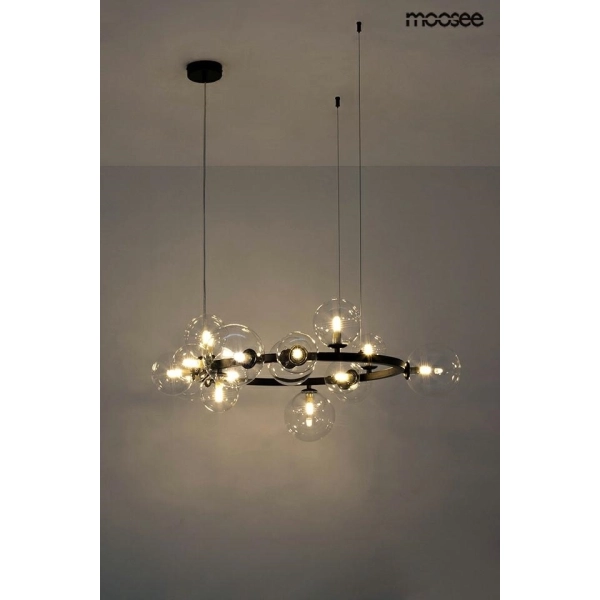 MOOSEE lampa wisząca ALURE 85 czarna