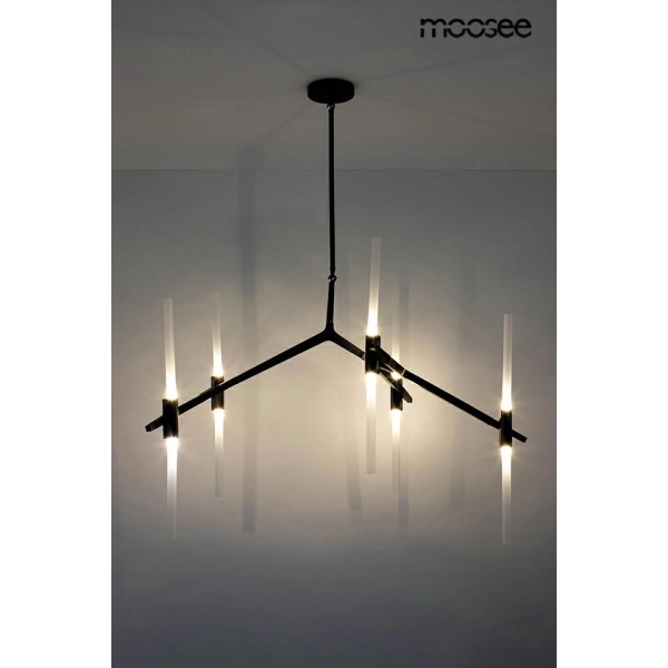 MOOSEE lampa wisząca CANDELABR 10 czarna