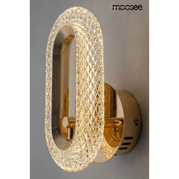 MOOSEE lampa ścienna JEWEL złota