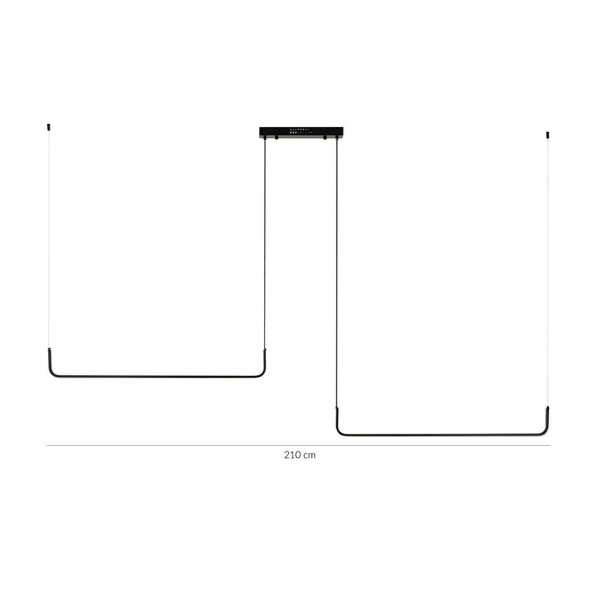 MOOSEE lampa wisząca SHAPE DUO 120 czarna