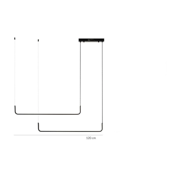 MOOSEE lampa wisząca SHAPE DUO 120 czarna