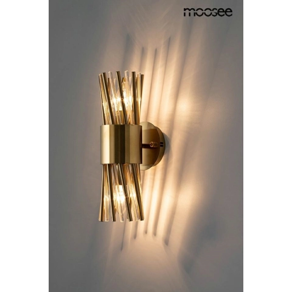 MOOSEE lampa ścienna LORENZO złota