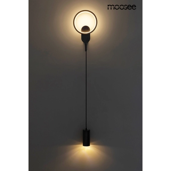 MOOSEE lampa ścienna COMO czarna