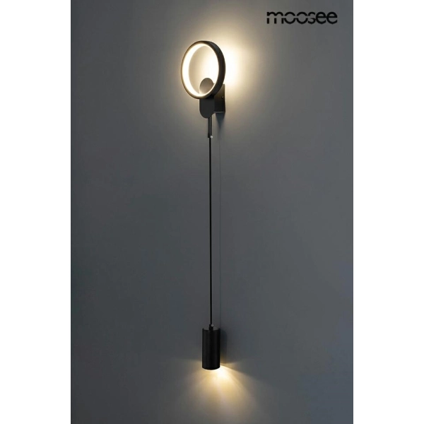 MOOSEE lampa ścienna COMO czarna