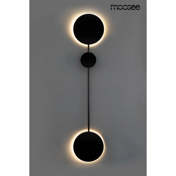 MOOSEE lampa ścienna SHADOW 2 czarna