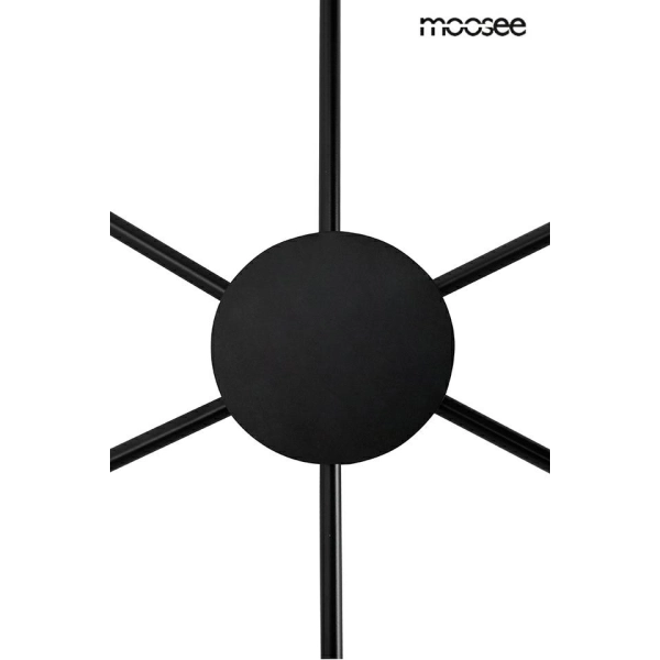 MOOSEE lampa ścienna SHADOW 6 czarna