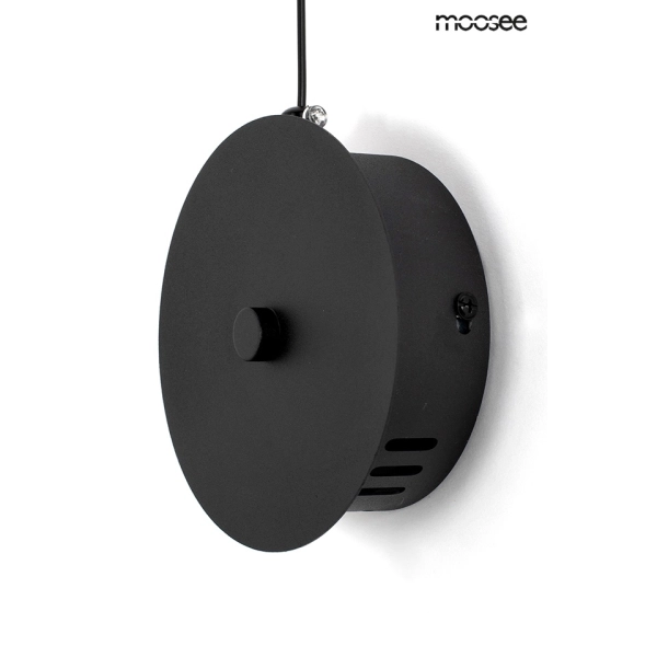 MOOSEE lampa ścienna FLAT czarna