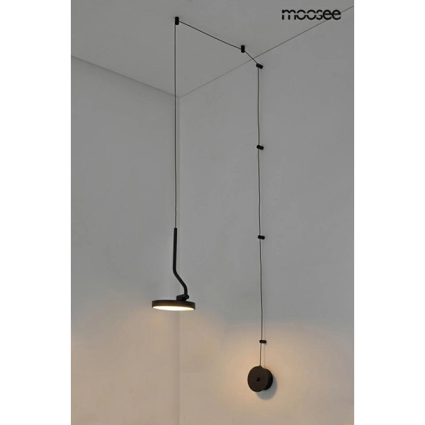 MOOSEE lampa ścienna FLAT czarna