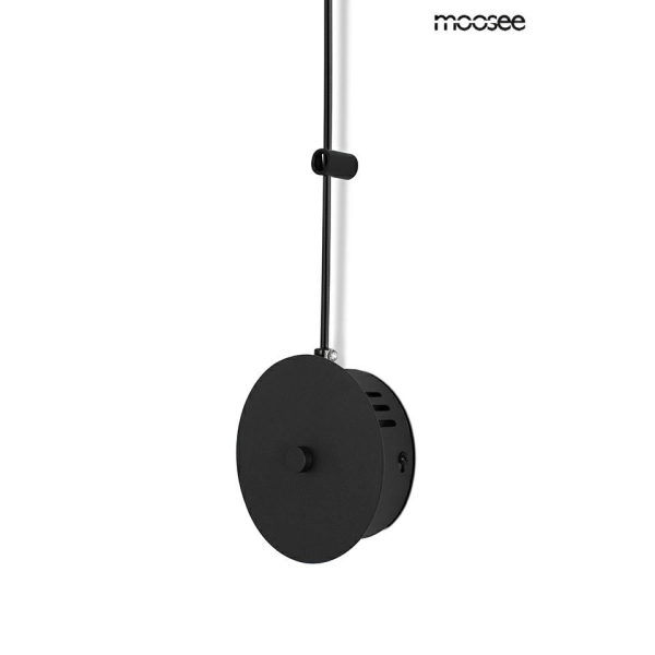 MOOSEE lampa ścienna FLAT 3 czarna