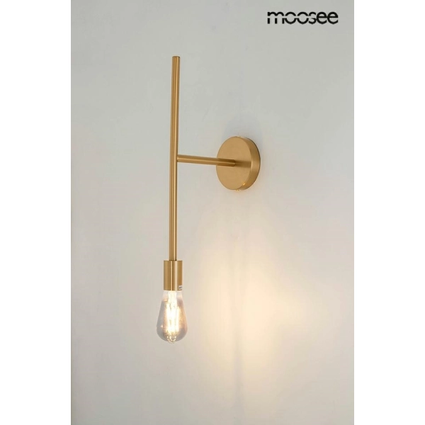 MOOSEE lampa ścienna RIVA złota