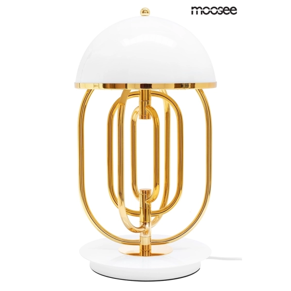 MOOSEE lampa stołowa BOTTEGA złota / biała