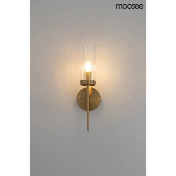 MOOSEE lampa ścienna TORCH złota