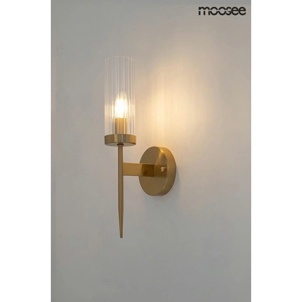 MOOSEE lampa ścienna TORCH złota