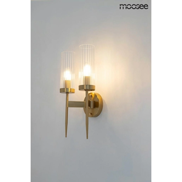 MOOSEE lampa ścienna TORCH TWIN złota