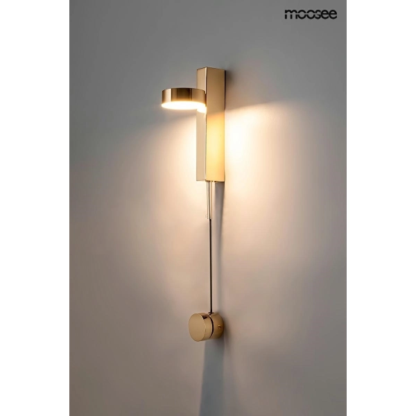 MOOSEE lampa ścienna CLARID GOLD złota