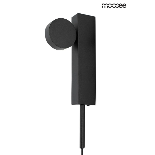 MOOSEE lampa ścienna CLARID BLACK czarna