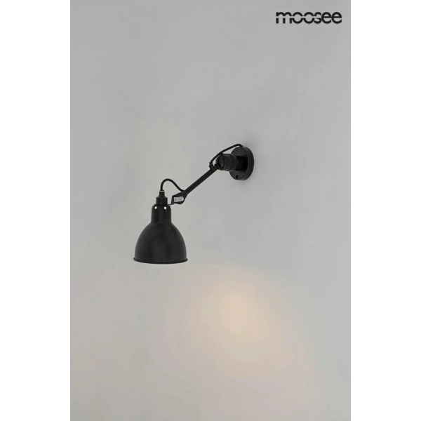 MOOSEE lampa ścienna FRANK czarna