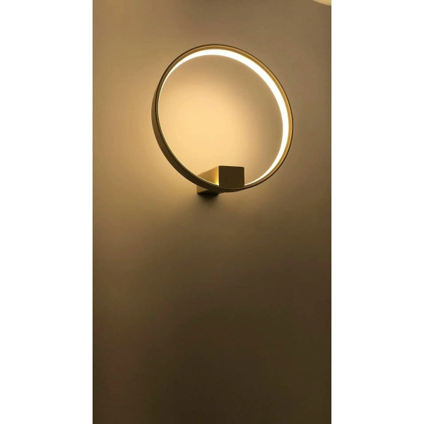 MOOSEE lampa ścienna CIRCLE WALL złota