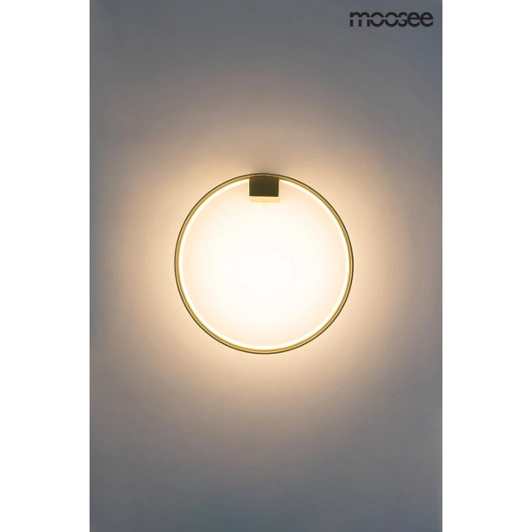 MOOSEE lampa ścienna CIRCLE WALL złota