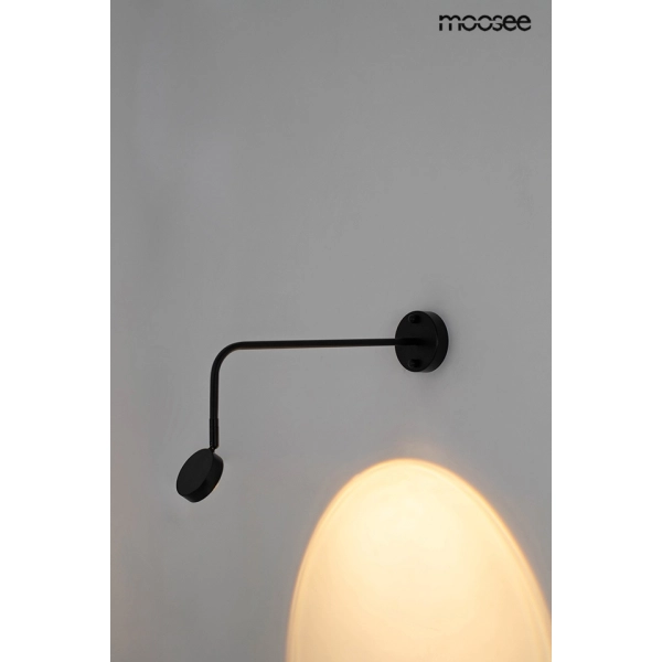 MOOSEE lampa ścienna AXEL czarna