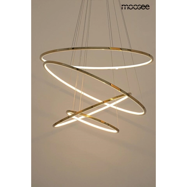 MOOSEE lampa wisząca RING SLIM M złota