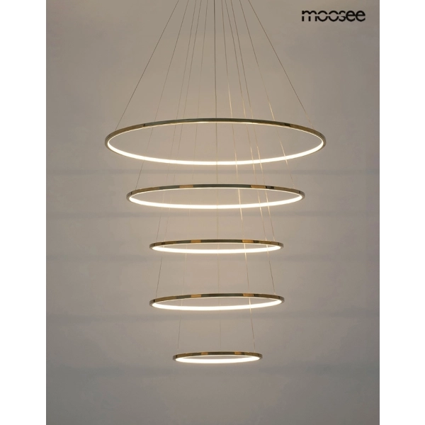 MOOSEE lampa wisząca RING SLIM L złota