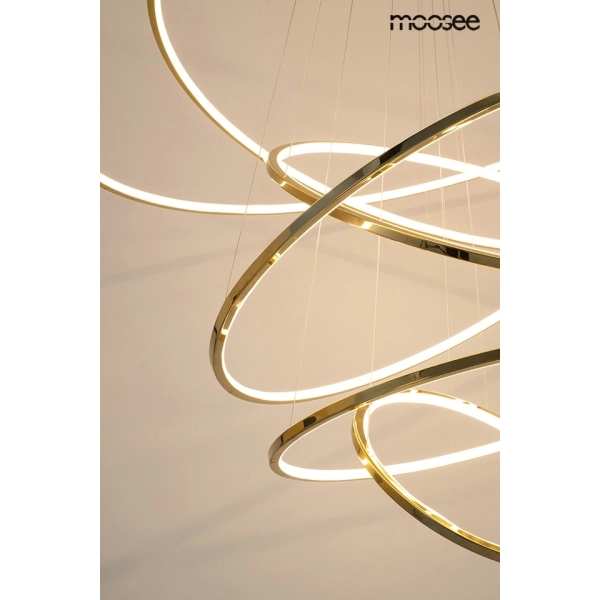 MOOSEE lampa wisząca RING SLIM L złota