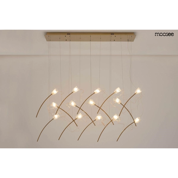 MOOSEE lampa wisząca TULIPPE 14 LINE  złota