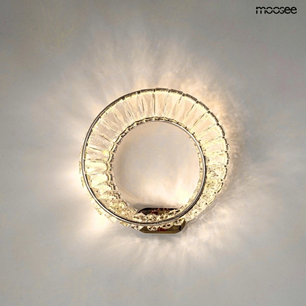 MOOSEE lampa ścienna WAVE chrom