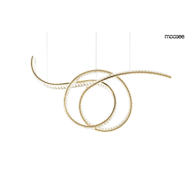 MOOSEE lampa wisząca WAVE 120 złota