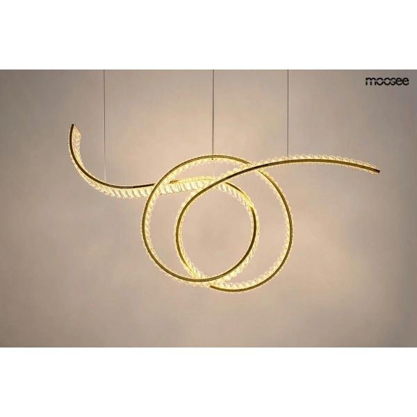 MOOSEE lampa wisząca WAVE 120 złota