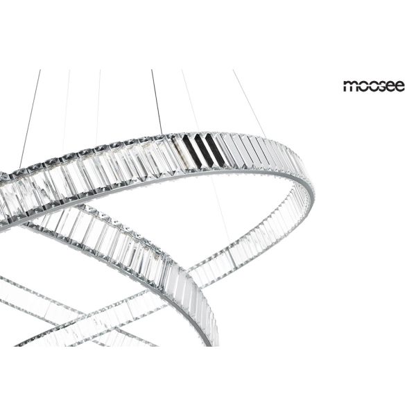 MOOSEE lampa wisząca WAVE 130 chrom