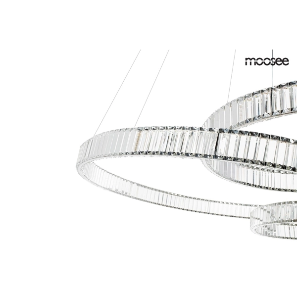 MOOSEE lampa wisząca WAVE 160A chrom