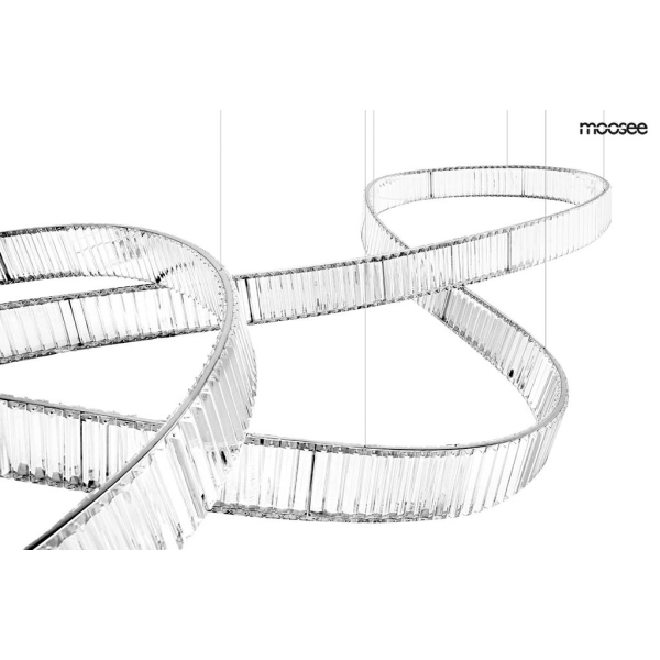 MOOSEE lampa wisząca WAVE 380 chrom