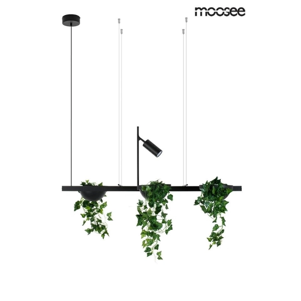 MOOSEE lampa wisząca PLANT LINE czarna