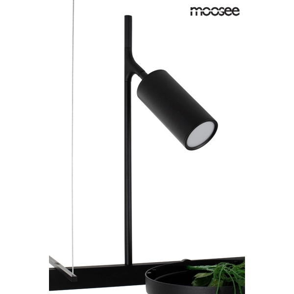 MOOSEE lampa wisząca PLANT LINE czarna