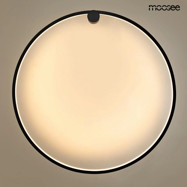 MOOSEE lampa ścienna HOOP 80 czarna