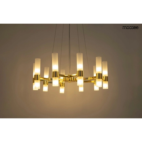 MOOSEE lampa wisząca TUBS 10 złota